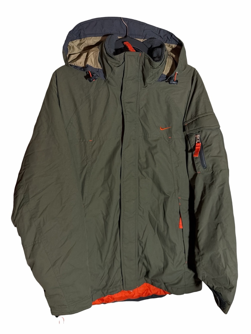 Vintage 90s nike puffer fleece jacket size medium